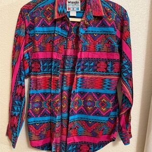 Wrangler Multicolor Geometric Shirt vintage piece